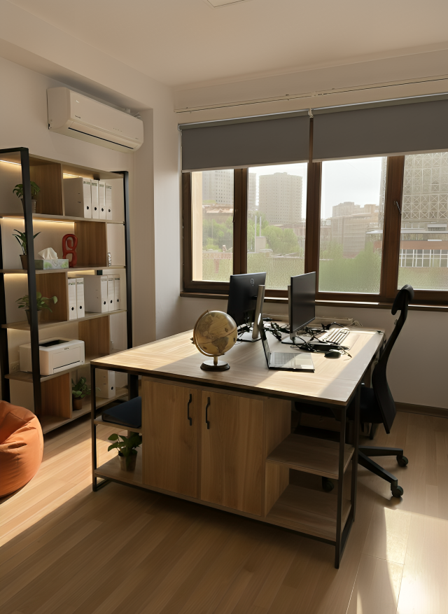 Inside the office